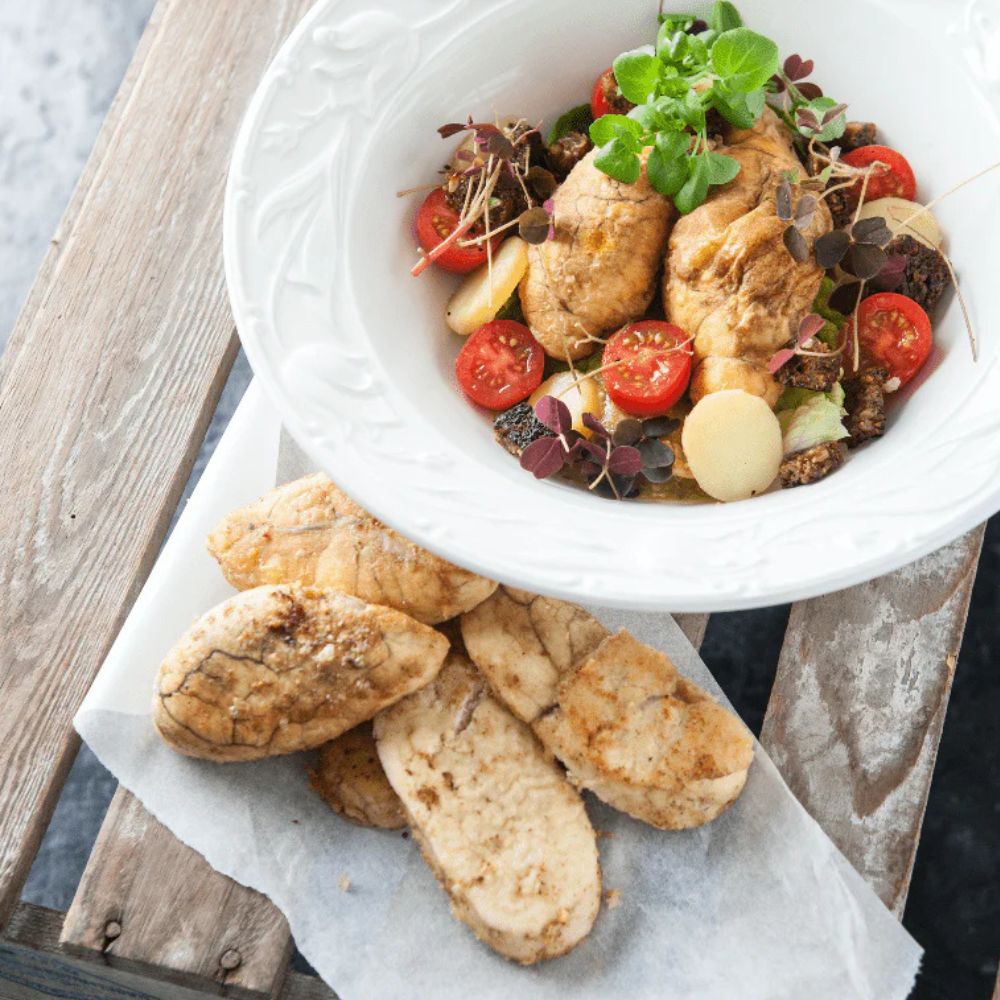Torskerognssalat med vinaigrette