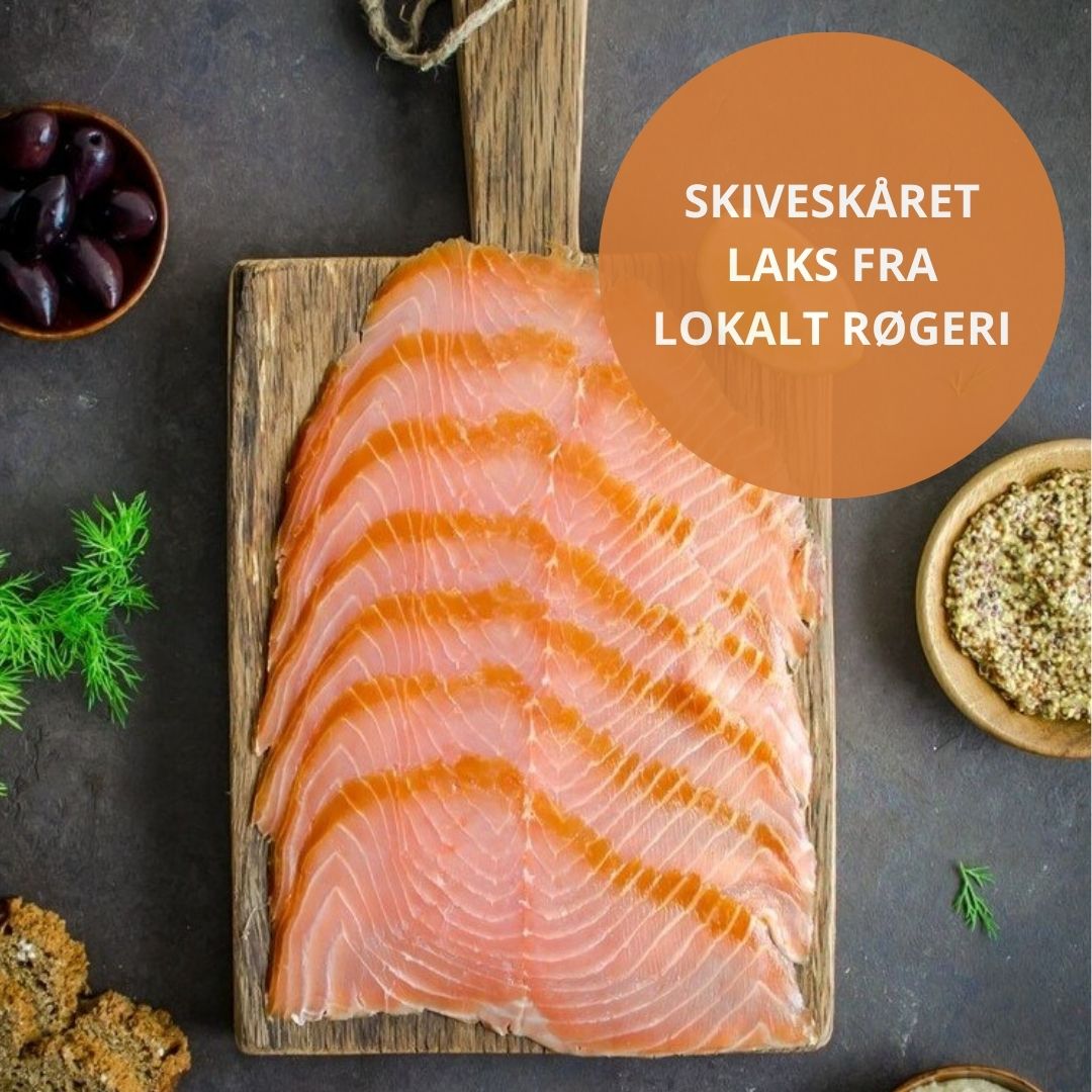 Skiveskåret koldrøget laks fra lokalt røgeri (Nytår) - Kystfisken