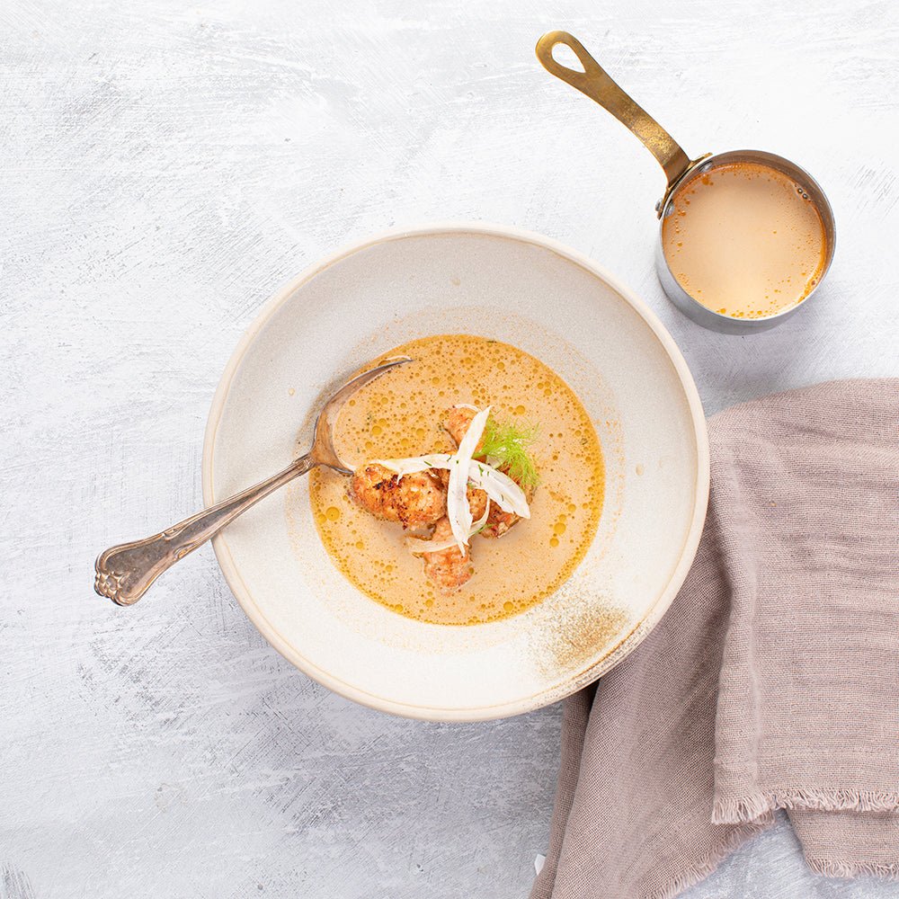 Smørstegte jomfruhummerhaler og hummerbisque (4 personer) - Kystfisken
